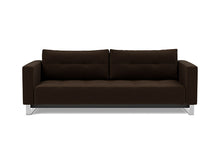 Load image into Gallery viewer, Cassius D.E.L. Sleeper Sofa front view - 358 Taura Chocco