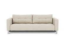 Load image into Gallery viewer, Cassius D.E.L. Sleeper Sofa front view - 365 Hailfax Shell