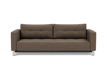 Load image into Gallery viewer, Cassius D.E.L. Sleeper Sofa front view - 411 Esina Cedar Brown