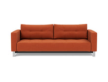 Load image into Gallery viewer, Cassius D.E.L. Sleeper Sofa front view - 412 Esina Rust Orange
