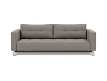 Load image into Gallery viewer, Cassius D.E.L. Sleeper Sofa front view - 521 Mixed Dance Grey