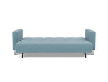 Load image into Gallery viewer, Cassius D.E.L. Sleeper Sofa 03 bed front - 525 Mixed Dance Light Blue
