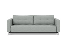 Load image into Gallery viewer, Cassius D.E.L. Sleeper Sofa front view - 538 Melange Light Grey