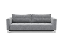 Load image into Gallery viewer, Cassius D.E.L. Sleeper Sofa front view - 565 Twist Granite