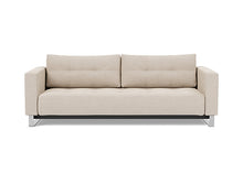 Load image into Gallery viewer, Cassius D.E.L. Sleeper Sofa front view - 612 Blida Sand Grey