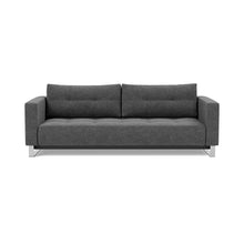 Load image into Gallery viewer, Cassius D.E.L. Sleeper Sofa front view - 350 Taura Deep Grey
