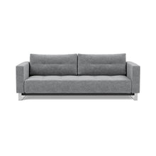 Load image into Gallery viewer, Cassius D.E.L. Sleeper Sofa front view - 351 Taura Slate Grey