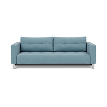 Load image into Gallery viewer, Cassius D.E.L. Sleeper Sofa front view - 525 Mixed Dance Light Blue