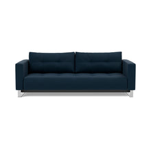 Load image into Gallery viewer, Cassius D.E.L. Sleeper Sofa front view - 528 Mixed Dance Blue