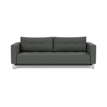 Load image into Gallery viewer, Cassius D.E.L. Sleeper Sofa front view - 529 Bouclé Charcoal