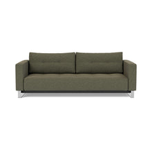 Load image into Gallery viewer, Cassius D.E.L. Sleeper Sofa front view - 535 Bouclé Forest Green