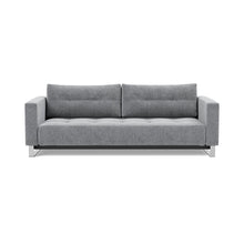 Load image into Gallery viewer, Cassius D.E.L. Sleeper Sofa front view - 565 Twist Granite