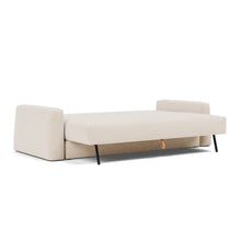 Load image into Gallery viewer, Cone Sleeper Sofa 3/4 bed view - 255 Adario Basmati