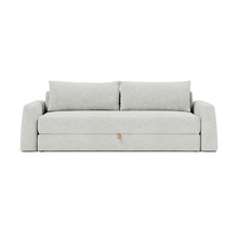 Load image into Gallery viewer, Cone Sleeper Sofa front view - 256 Adario Fog