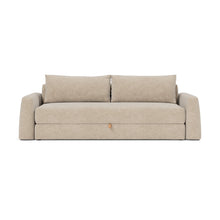 Load image into Gallery viewer, Cone Sleeper Sofa front view - 257 Adario Taupe