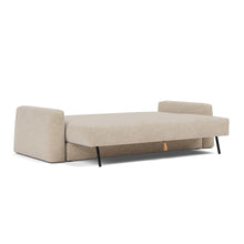 Load image into Gallery viewer, Cone Sleeper Sofa 3/4 bed view - 257 Adario Taupe
