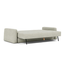 Load image into Gallery viewer, Cone Sleeper Sofa 3/4 bed view - 280 Avella Sand