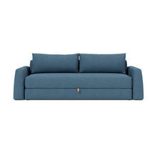 Load image into Gallery viewer, Cone Sleeper Sofa front view - 302 Weda Blue