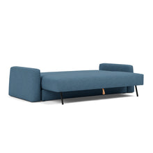 Load image into Gallery viewer, Cone Sleeper Sofa 3/4 bed view - 302 Weda Blue