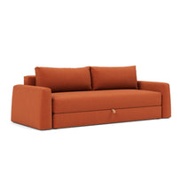 Load image into Gallery viewer, Cone Sleeper Sofa 3/4 sofa view - 412 Esina Rust Orange