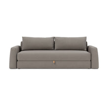 Load image into Gallery viewer, Cone Sleeper Sofa front view - 521 Mixed Dance Grey