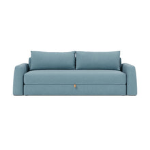 Load image into Gallery viewer, Cone Sleeper Sofa front view - 525 Mixed Dance Light Blue
