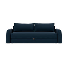 Load image into Gallery viewer, Cone Sleeper Sofa front view - 528 Mixed Dance Blue