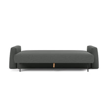 Load image into Gallery viewer, Cone Sleeper Sofa bed front view - 529 Bouclé Charcoal