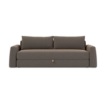 Load image into Gallery viewer, Cone Sleeper Sofa front view - 530 Bouclé Taupe