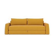 Load image into Gallery viewer, Cone Sleeper Sofa front view - 536 Bouclé Ochre