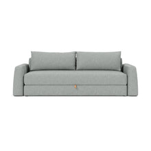 Load image into Gallery viewer, Cone Sleeper Sofa front view - 538 Melange Light Grey