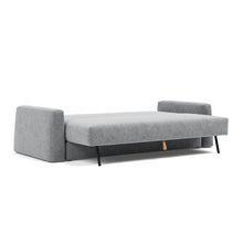 Load image into Gallery viewer, Cone Sleeper Sofa 3/4 bed view - 565 Twist Granite