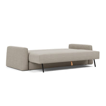 Load image into Gallery viewer, Cone Sleeper Sofa 3/4 bed view - 579 Kenya Gravel