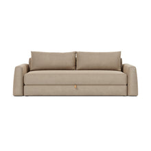 Load image into Gallery viewer, Cone Sleeper Sofa front view - 587 Phobos Mocha