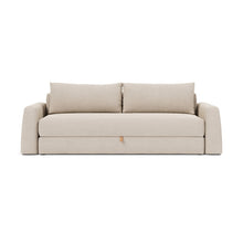 Load image into Gallery viewer, Cone Sleeper Sofa front view - 612 Blida Sand Grey