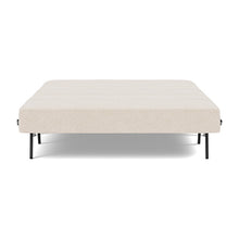 Load image into Gallery viewer, Cubed Full Sleeper Sofa with Chrome Legs, 255 Adario Basmati, bed front