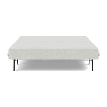 Load image into Gallery viewer, Cubed Full Sleeper Sofa with Chrome Legs, 256 Adario Fog, bed front