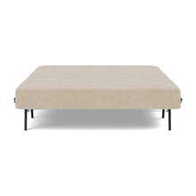 Load image into Gallery viewer, Cubed Full Sleeper Sofa with Chrome Legs, 257 Adario Taupe, bed front