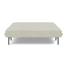 Load image into Gallery viewer, Cubed Full Sleeper Sofa with Chrome Legs, 280 Avella Sand, bed front