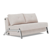 Load image into Gallery viewer, Cubed Full Sleeper Sofa with Chrome Legs, 300 Weda Sand, sofa 3/4