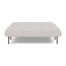 Load image into Gallery viewer, Cubed Full Sleeper Sofa with Chrome Legs, 300 Weda Sand, bed front
