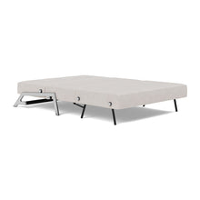 Load image into Gallery viewer, Cubed Full Sleeper Sofa with Chrome Legs, 300 Weda Sand, bed 3/4