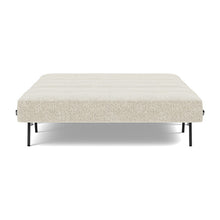 Load image into Gallery viewer, Cubed Full Sleeper Sofa with Chrome Legs, 357 Taura Off White, bed front