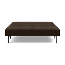 Load image into Gallery viewer, Cubed Full Sleeper Sofa with Chrome Legs, 358 Taura Chocco, bed front