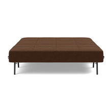 Load image into Gallery viewer, Cubed Full Sleeper Sofa with Chrome Legs, 359 Taura Cappuccino, bed front
