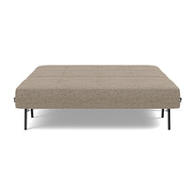Load image into Gallery viewer, Cubed Full Sleeper Sofa with Chrome Legs, 367 Halifax Wicker, bed front