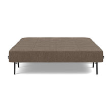 Load image into Gallery viewer, Cubed Full Sleeper Sofa with Chrome Legs, 411 Esina Cedar Brown, bed front