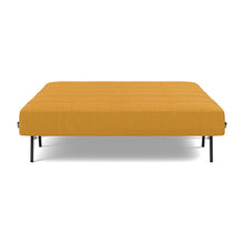 Load image into Gallery viewer, Cubed Full Sleeper Sofa with Chrome Legs, 507 Elegance Burned Curry, bed front