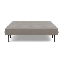 Load image into Gallery viewer, Cubed Full Sleeper Sofa with Chrome Legs, 521 Mixed Dance Grey, bed front