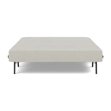Load image into Gallery viewer, Cubed Full Sleeper Sofa with Chrome Legs, 527 Mixed Dance Natural, bed front
